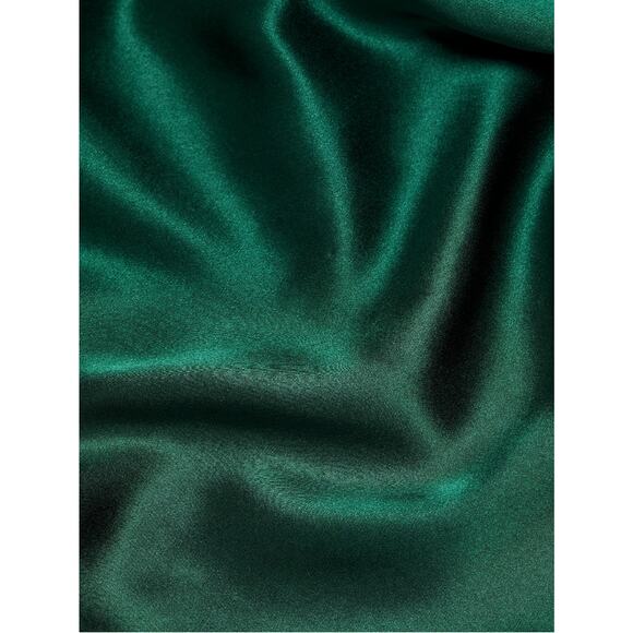 Amanda Uprichard Martine Silk Halter Green Mini Dress Cowl Neck Open Back - XL - Picture 6 of 7